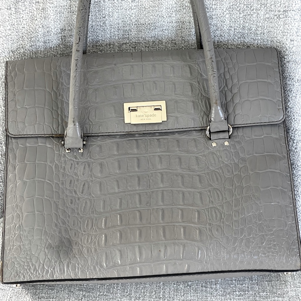 Kate Spade gray hand bag